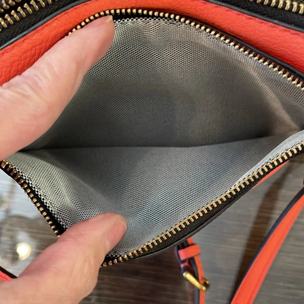 Fossil Women's Campbell Crossbody Bag Lava - Coral - Picture 12 of 17